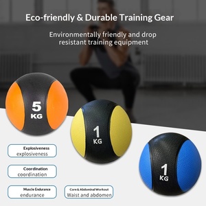 कारखाने प्रत्यक्ष बिक्री Pvc दवा बॉल और गुरुत्वाकर्षण बॉल ठोस रबर आर्म ताकत प्रशिक्षण व्यायाम फिटनेस खेल को आकार देने - Product Image 3