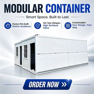 Maisons préfabriquées modernes polyvalentes, isolées, pliables et amovibles pour bureaux événementiels temporaires et maisons d'hôtes - Product Image 2