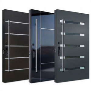 <span class=keywords><strong>Porte</strong></span> d'entrée de sécurité moderne en aluminium coulé sur mesure haut de gamme avec serrure intelligente anti-effraction, <span class=keywords><strong>porte</strong></span> pivotante - Product Image 5