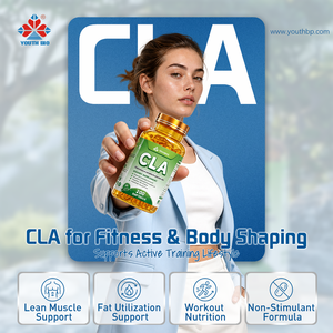 Aceite de Cártamo Premium CLA 1000mg 80% Pureza 200 Cápsulas Blandas Apoyo al Bienestar Corporal Halal OEM Venta al por Mayor a Granel Listo para Enviar - Product Image 2