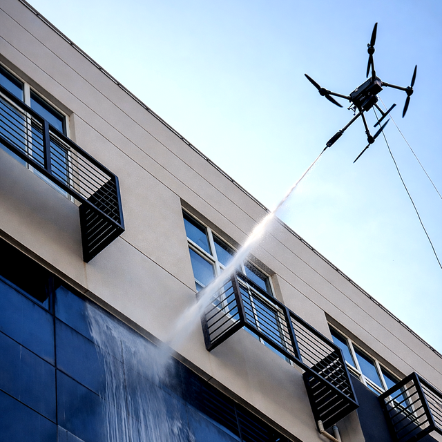 Drone  Payload Professional Aerial Drone Cleaning System for Building Exterior Cleaning DJ M400  Drone Cleaning