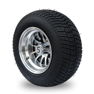 Jantes et pneus en alliage pour voiturette de golf SRGCTW-115 10 pouces, jante 10 pouces, pneu et roue 205/50-10 - Product Image 4