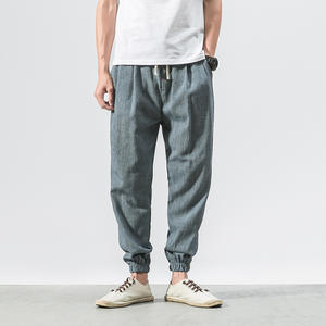 <span class=keywords><strong>Pantaloni</strong></span> <span class=keywords><strong>estivi</strong></span> Casual in cotone e <span class=keywords><strong>lino</strong></span> retrò Plus Size <span class=keywords><strong>pantaloni</strong></span> larghi a gamba piccola di <span class=keywords><strong>lino</strong></span> - Product Image 4