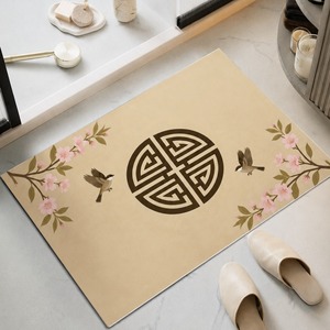 Tapis de bain absorbant en pierre de diatomite lavable en machine, séchage rapide, pour sol de baignoire, taille personnalisée, logo personnalisé, service OEM, commande en gros - Product Image 1