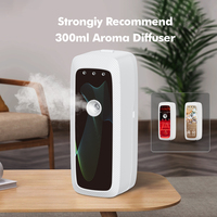 Diffuseur d'huiles essentielles ultrasonique en plastique de luxe 300 ml et humidificateur d'air, purificateur d'air avec alimentation par batterie pour la maison, le bureau, l'hôtel