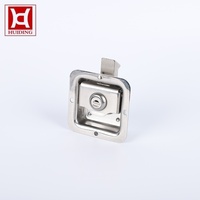 Loquet à poignée encastrée en acier inoxydable de 82,5 mm, robuste, avec verrouillage à clé, pour boîte à outils, porte de camion, camping-car, remorque, auvent