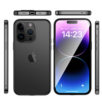 Coque de protection antichoc en aluminium, métal, silicone, cadre rigide pour iPhone 15 14 13 12 11 Pro Max Plus