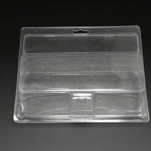 Klare Kunststoff-kunden spezifische Clamshell-Blister-Verpackungs karte 2er-Pack Blister box - Product Image 3