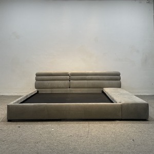 Cama de Roble Semi-Madera, Estilo Moderno Chino, Completa, Minimalista, con Almacenamiento, para Dormitorio, Tipo Capitán, King, Hostal, Familiar - Product Image 2