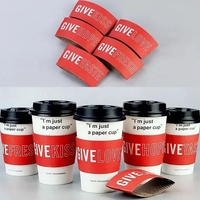 Vasos de Papel Desechables para Café con Logotipo Impreso Personalizado, Vasos de Papel para Bebidas Calientes y Frías de Grado Alimenticio para Fiestas, Comida para Llevar y Uso en Oficinas