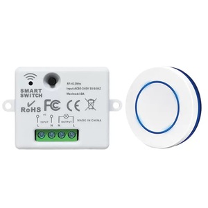 Récepteur intelligent RF 433 MHz AC85-240V 10A avec 1 bouton télécommande sans fil pour éclairage, serrure, prise, rideau, porte de garage - Product Image 6