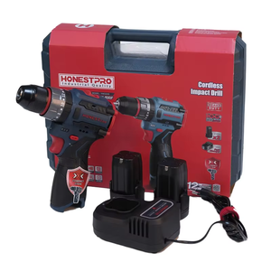 Perceuse électrique sans fil compacte et polyvalente Honest Best, 16,8 V, alimentée par batterie - Product Image 2