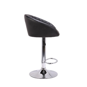 Taburete <span class=keywords><strong>de</strong></span> cuero PU para Bar, taburete giratorio con respaldo - Product Image 3