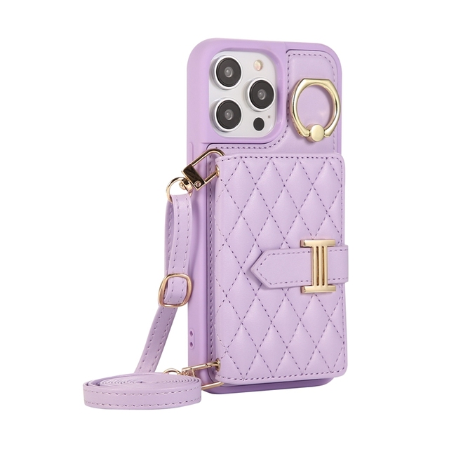 Crossbody Wallet Purse Shoulder Straps Hand Holder Mobile Phone Cover Cases for iPhone 11 12 13 14 Pro 15 Promax