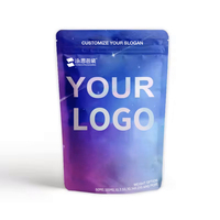 Impression numérique personnalisée Sacs en mylar anti-odeur 3.5g 7g Conception holographique à fermeture à glissière résistante aux enfants