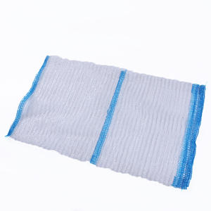 Vente chaude écologique PE pomme de terre chou bleu rayure Raschel sac en maille - Product Image 1