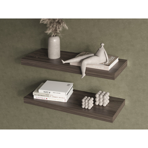 <b>Floating</b> Shelf Dallas Dark Walnut Living Room Display Shelves - Product Image 1