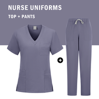 Uniforme blanc Medico Mujer SPA uniforme femmes gommage hauts pantalons ensembles vêtements médicaux pour infirmières médecin maman papa livraison directe