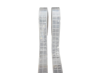Ruban réfléchissant en PVC prismatique de 5 cm de large, couleur jaune, motif quadrillé haute visibilité pour les secours d'urgence, la sécurité routière