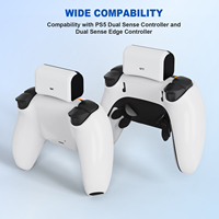 Batterie externe pour manette PS5, charge rapide, indicateur LED, solution de charge portable pour des séances de jeu prolongées