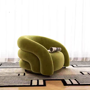 Light Luxury Single-Seater Leisure Sofa <strong>Chair</strong> for <strong>Small</strong> Spaces - Suitable for Living Rooms and <strong>Bedrooms</strong> - Product Image 4
