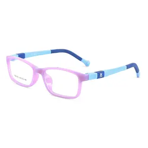 2024 New Flexible Silicone Eyeglasses Frames Computer Glasses Bluelight Kids Anti Blue Light Optical Glasses Frame