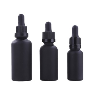 Botella de Vidrio Vacía de 10 ml, 15 ml, 30 ml para Aceites Esenciales, Color Negro Esmerilado, Blanco, Ámbar, Azul, Verde, con Pipeta de Vidrio - Product Image 2
