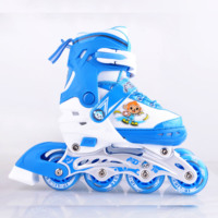 Patins à roulettes quad en ligne pour enfants, tailles ajustables, 2 roues avant et 2 roues arrière, 4 roulements ABEC-7 clignotants – Meilleure vente en gros