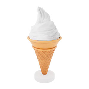 Sculpture géante personnalisée en forme de cornet de glace pour vitrine de pâtisserie, statue lumineuse en fibre de verre pour décoration de magasin de rue - Product Image 5