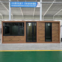 Maison conteneur préfabriquée en acier extensible et pliable de 30 pieds, personnalisable pour l'extérieur, 3 chambres, appartement moderne, villa, hôtel, hôpital