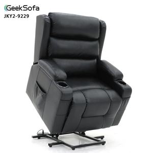 Geeksofa Elektrischer Medizinischer Aufstehsessel mit Quad-Motor, Elektrischer Kopfstütze und Lendenwirbelstütze für Senioren - Product Image 1