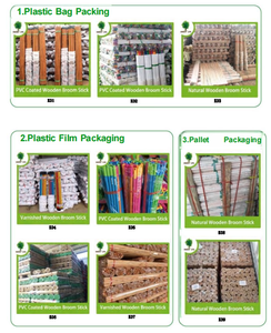 Outils de nettoyage ménagers doux Poteau en bois avec tête de balai à poils en plastique PVC et pelle à poussière en matériau PP pour la maison et <span class=keywords><strong>le</strong></span> jardin - Product Image 6