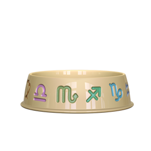 Bol pour animaux de compagnie en céramique haut de gamme avec gravure personnalisée des douze signes du zodiaque, structure en étoile, bol à lécher lent, réduction - Product Image 4