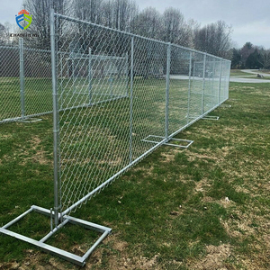 Mỹ 6x 12ft Chuỗi liên kết tạm thời xây dựng hàng rào Bảng điều chỉnh nhà máy bán hàng trực tiếp 3D mô hình bao gồm - Product Image 4