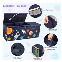 Meilleure vente de coffre à jouets extra large pliable et robuste pour enfants coffre à jouets multifonctionnel pour enfants bacs à jouets avec trois séparateurs
