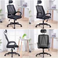 Chaise de bureau exécutive ergonomique contemporaine minimaliste de haute qualité à hauteur réglable pour réunions et études
