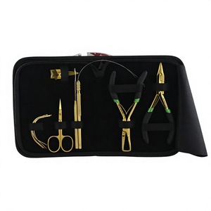 Kit de herramientas de extensión de pelo, alicates de acero inoxidable para estirar el pelo, herramienta de microeslabones, bucle y tijera - Product Image 1