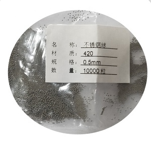 Micro bolas de acero inoxidable de tamaño pequeño en tamaños 0,3mm 0,35mm 0,4mm 0,5mm 0,6mm 0,7mm 0,8mm - Product Image 3