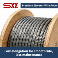Câble de traction d'ascenseur 8mm 10mm 12mm 8x19S-CSC, silencieux, stable, à faibles vibrations, en acier, pour ascenseur résidentiel, villa, maison
