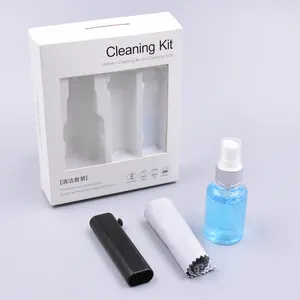 Screen Glasses Cleaning Kit with Sunglasses Lens Cloth Cleaning Brush Anti-Fog Cleaning Liquid Spray Custom Logo