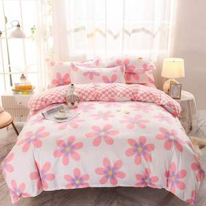 All'ingrosso Set di biancheria da letto in poliestere 100% di alta qualità Extra Large motivi floreali popolari a basso prezzo copriletto lenzuola per uso domestico - Product Image 2