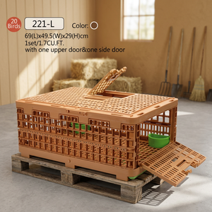 Canasta de Plástico Plegable 221-L, Duradera, Portátil, de Gran Capacidad, para Viajes en Auto y Aves - Product Image 2