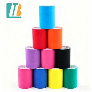 Plester kinesiologi 7.5cm untuk nyeri punggung bawah perekat atletik tahan air sejuk otot penyangga Lumbar untuk punggung bawah - Product Image 1