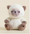 Peluche de Gato Siamés Mini, Relleno de Algodón PP, Suave y Adorable, Regalo de Cumpleaños, Compañero Reconfortante para Bebés, para Dormir y Aliviar el Estrés - Product Image 4