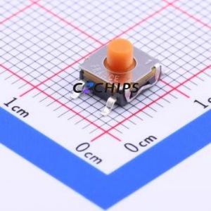 KSC441G70SHLFS Tactile Switch SMD-4P,6.2x6.2mm Switch Single Pole Single Throw Round Button 4N Vertical Mount - Product Image 1