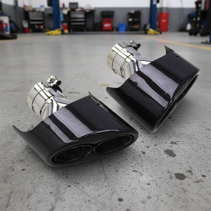 Puntas de Fibra de Carbono Negra BSK para <span class=keywords><strong>Audi</strong></span> <span class=keywords><strong>RS3</strong></span>/RS4 2016-2024, Tubo de <span class=keywords><strong>Escape</strong></span> de Acero Inoxidable, Silenciador, Sistema de <span class=keywords><strong>Escape</strong></span> - Product Image 1