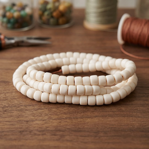 Artisan Bone Tasbeeh Traditional Muslim Dhikr <b>Rosary</b> Handmade Craft - Product Image 1