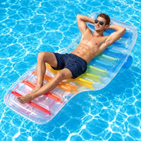 Fauteuil flottant gonflable personnalisable en PVC léger pour piscine – Chaise longue et canapé flottant
