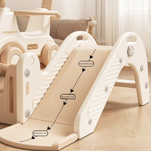 Многофункциональная мультяшная лошадь для домашнего использования, детская пластиковая игрушка для катания с плюшевой балансировкой с колесами - Product Image 4