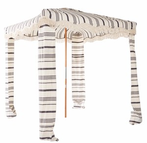 Tienda de campaña Bohemia a rayas para playa, toldo portátil de aluminio, sombra Wigwam de cuatro esquinas a prueba de viento para playa y ocio al aire libre - Product Image 6